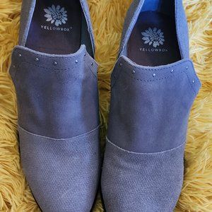 Yellow Box Gray Booties